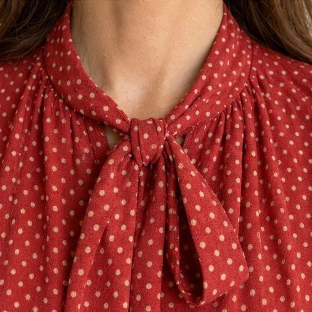 Camel Wrap Blouse - Picture 4 of 6